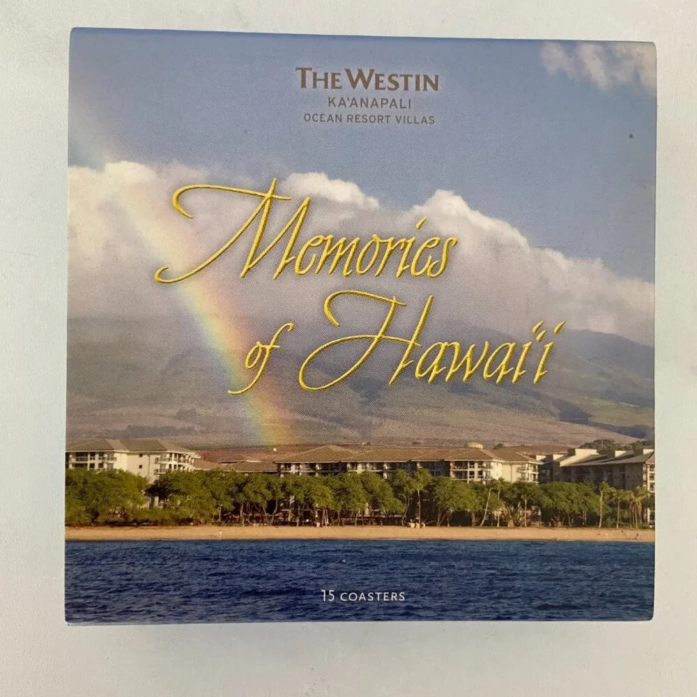 Hawaii Coasters, Boxed Set of 15, Ka'anapali